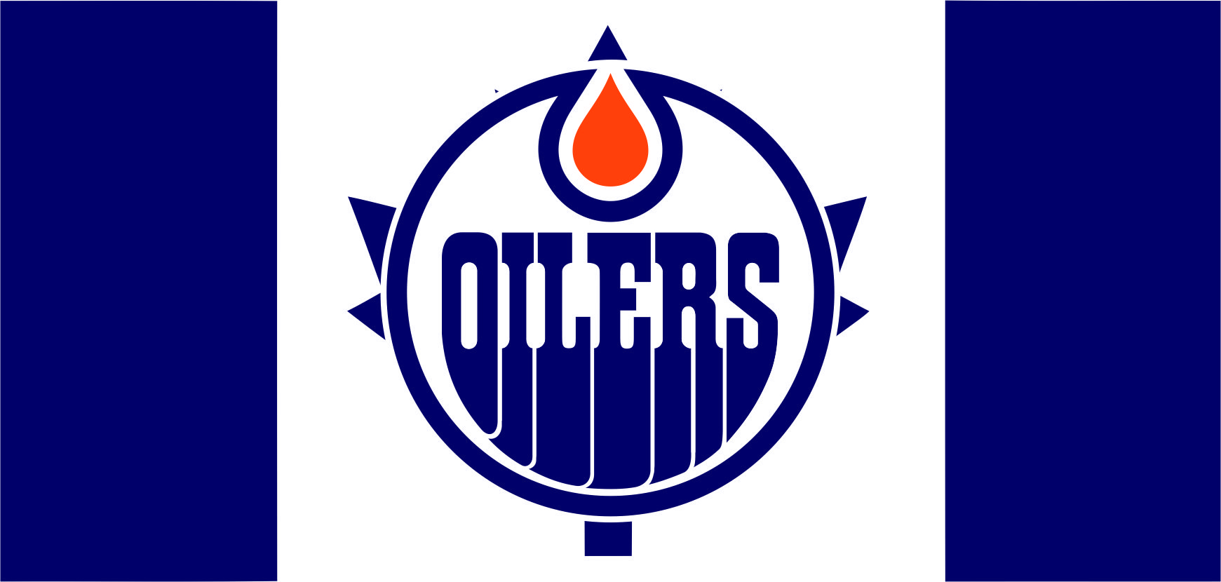 Edmonton Oilers Flag001 logo iron on paper